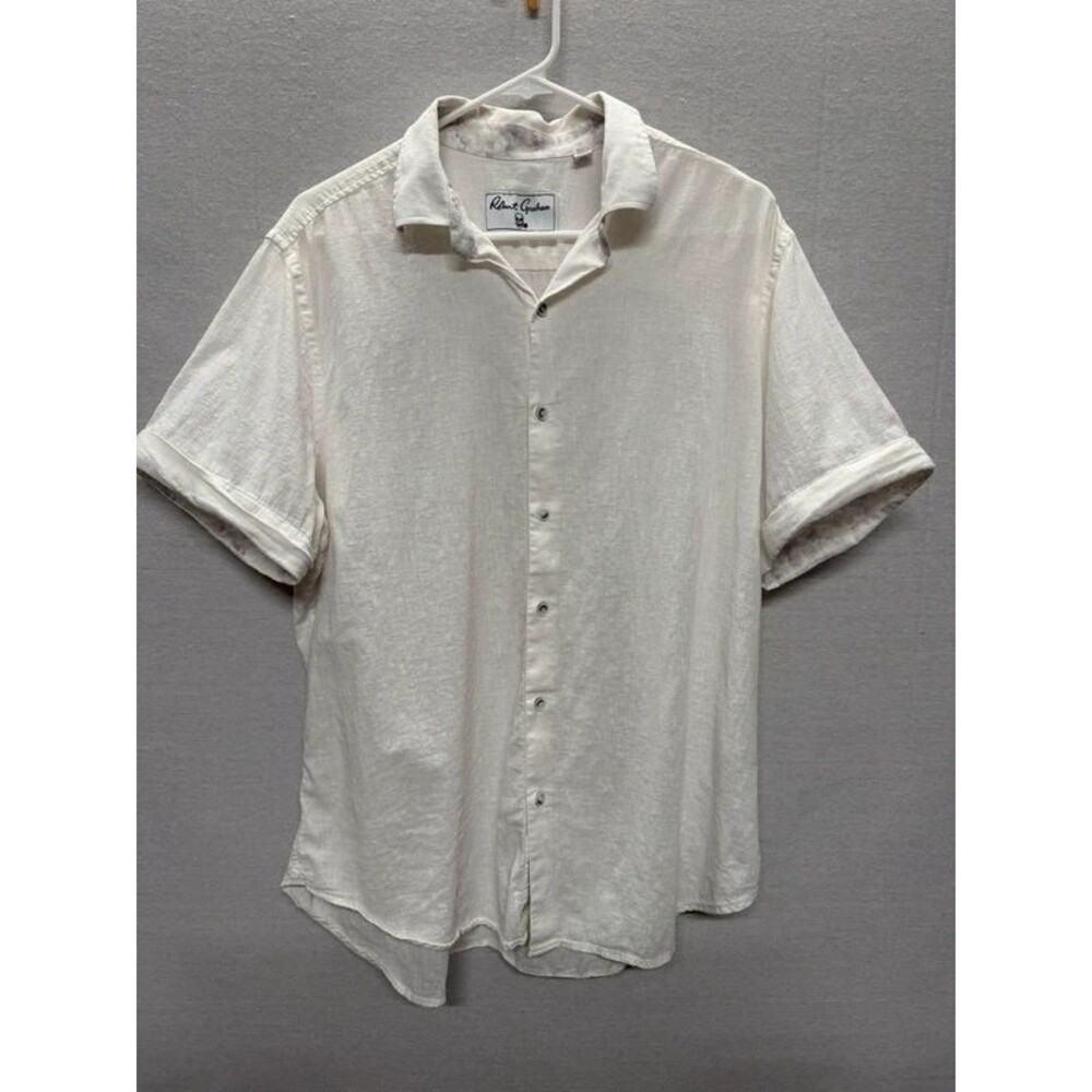 Robert Graham Linen/Cotton Button Down - size XL